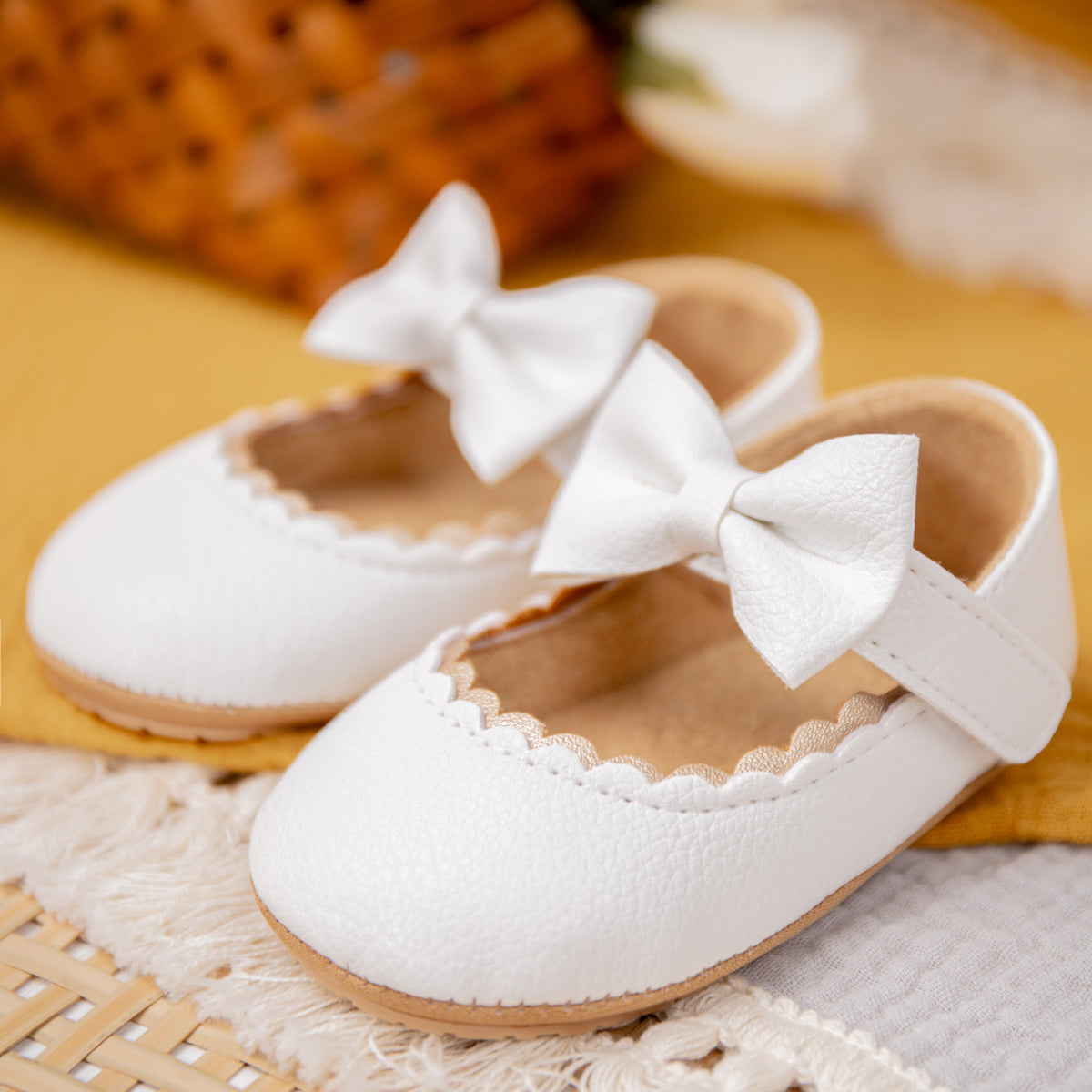 Sapatos de princesa com laço
