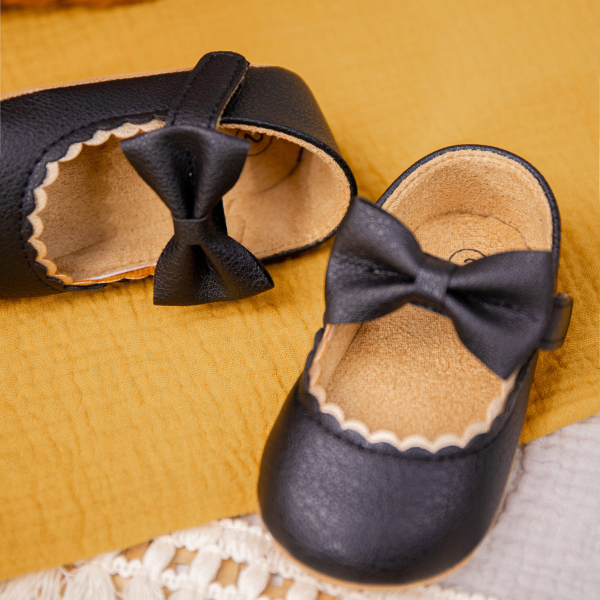 Sapatos de princesa com laço