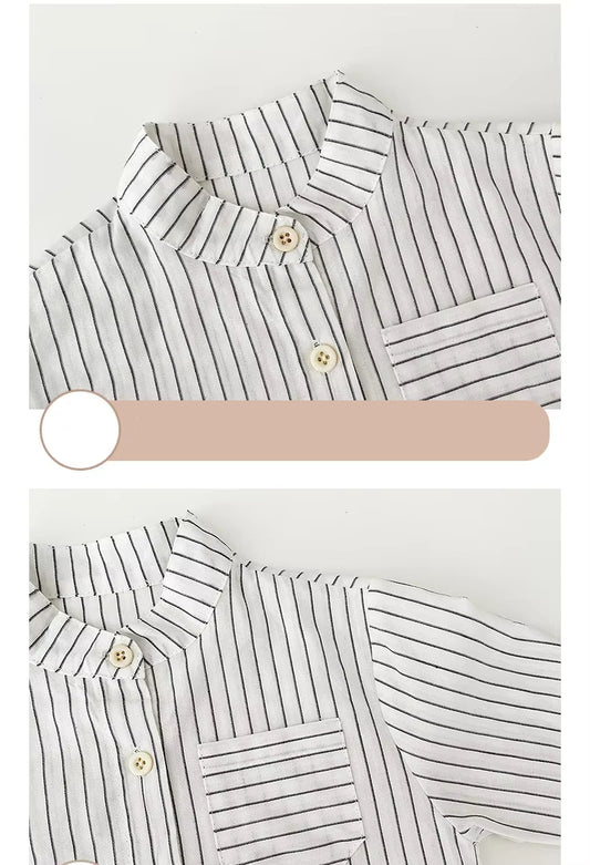 Camisa às riscas – conforto casual para todas as estações