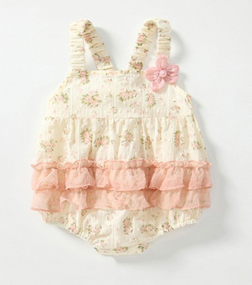 Body de verão com mangas franzidas 🌸 – Isy Kids