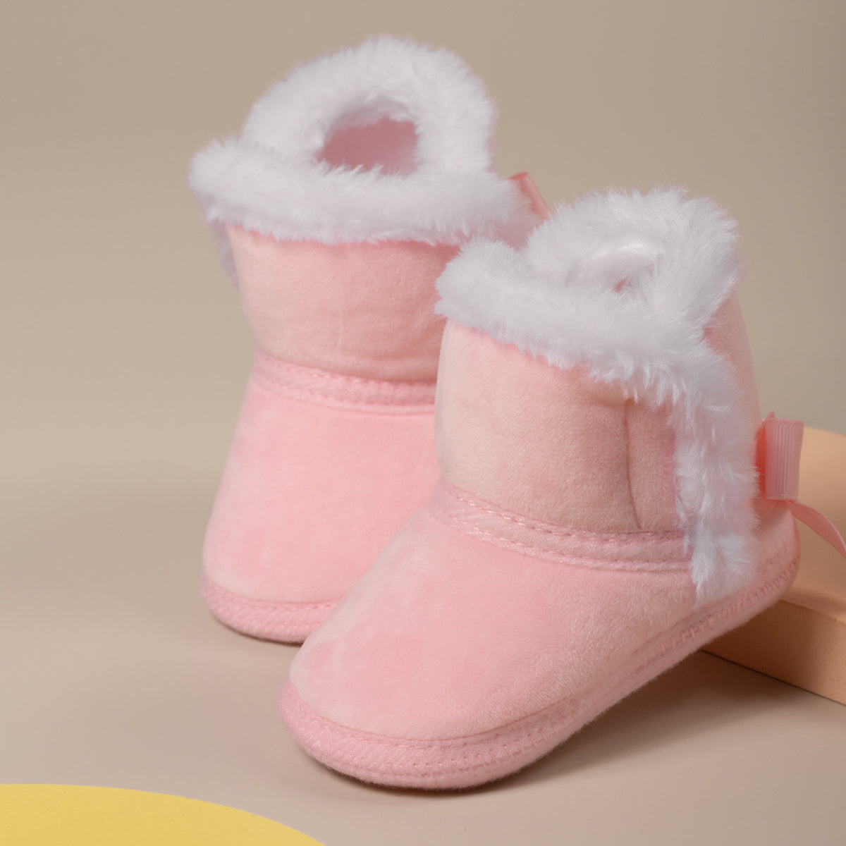 Botas de bebé de camurça sintética quentes para o inverno