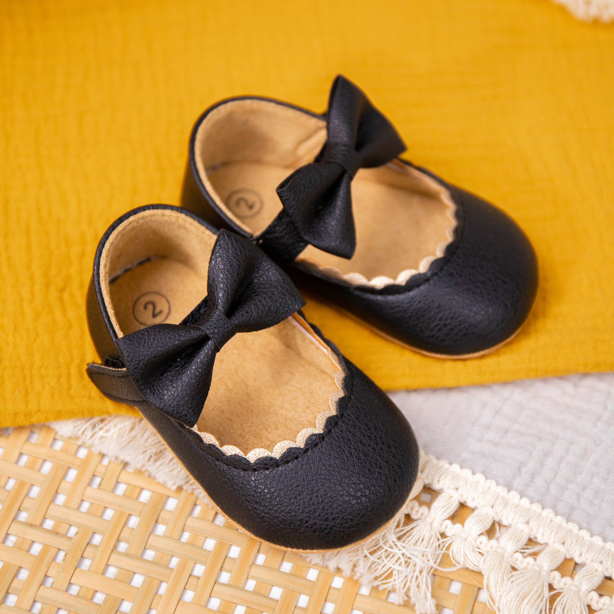 Sapatos de princesa com laço