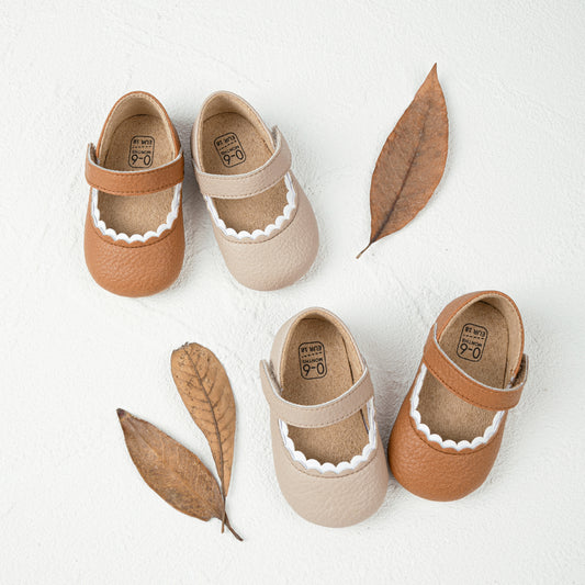 Sapatos elegantes e duráveis ​​para bebé menina
