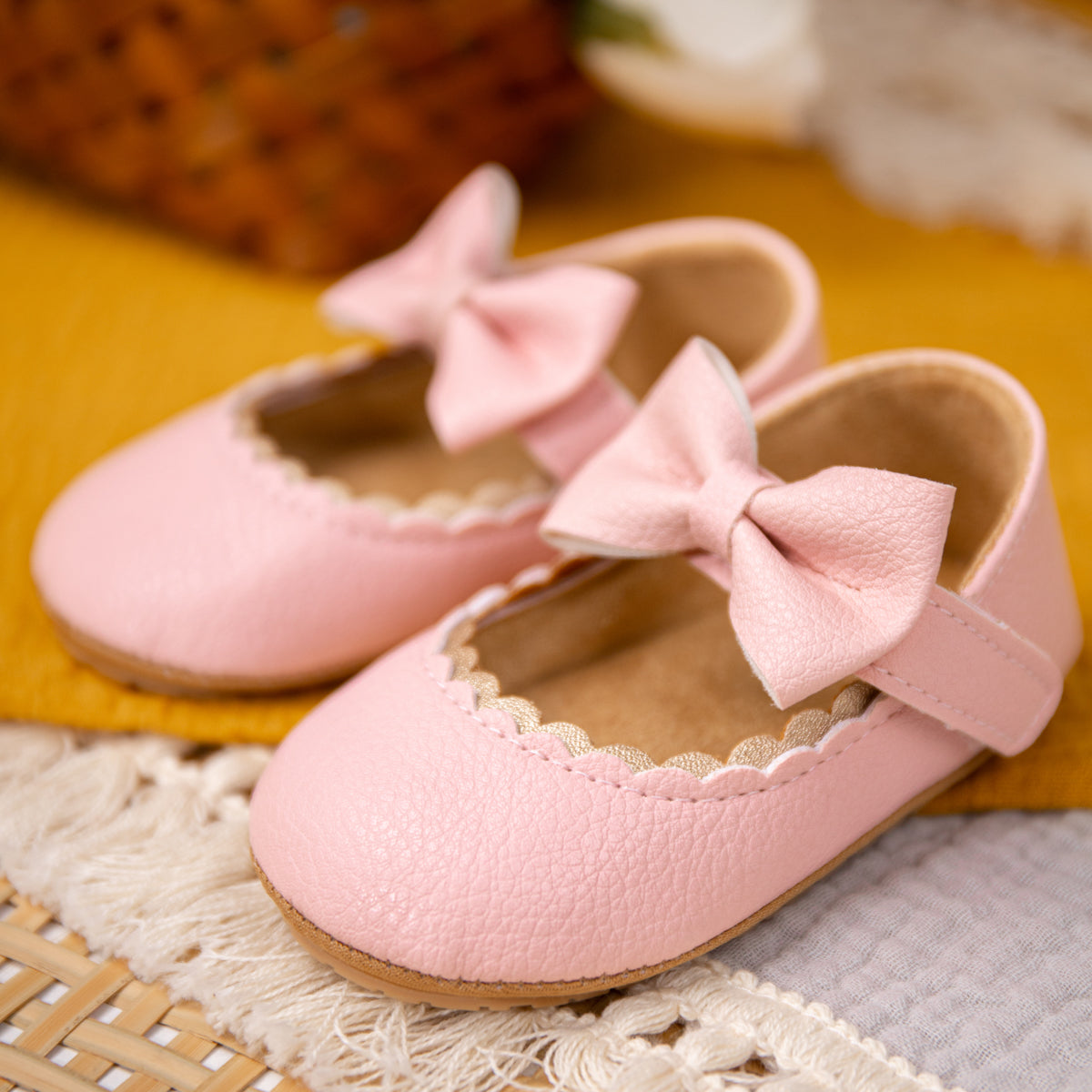 Sapatos de princesa com laço