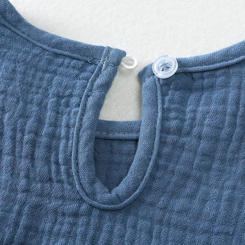 👕 Conjunto de musselina arejado – conjunto confortável de 2 peças