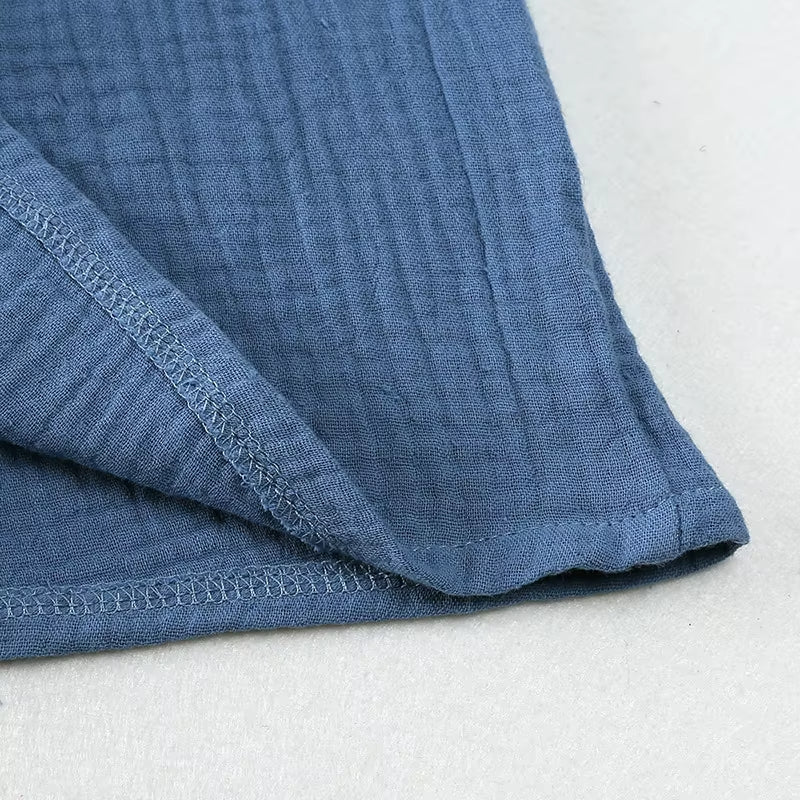 👕 Conjunto de musselina arejado – conjunto confortável de 2 peças
