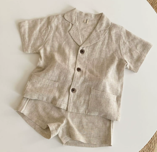 Conjunto de algodão para menino Sunny Days – Conjunto de verão de 2 peças